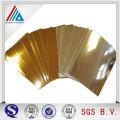 Flexible packaging PET self adhesive glossy gold silver metalized film for polyester
